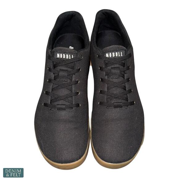 NOBULL Men’s Black Gum Canvas Trainer Shoes/Sneakers Size 13.5 US - Picture 6 of 16
